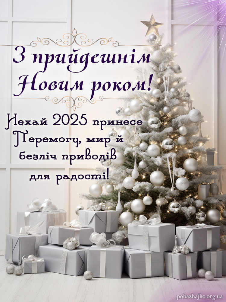 Привітання з прийдешнім Новим Роком 2025