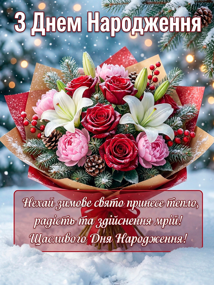 Гарне зимове вітання Жінці