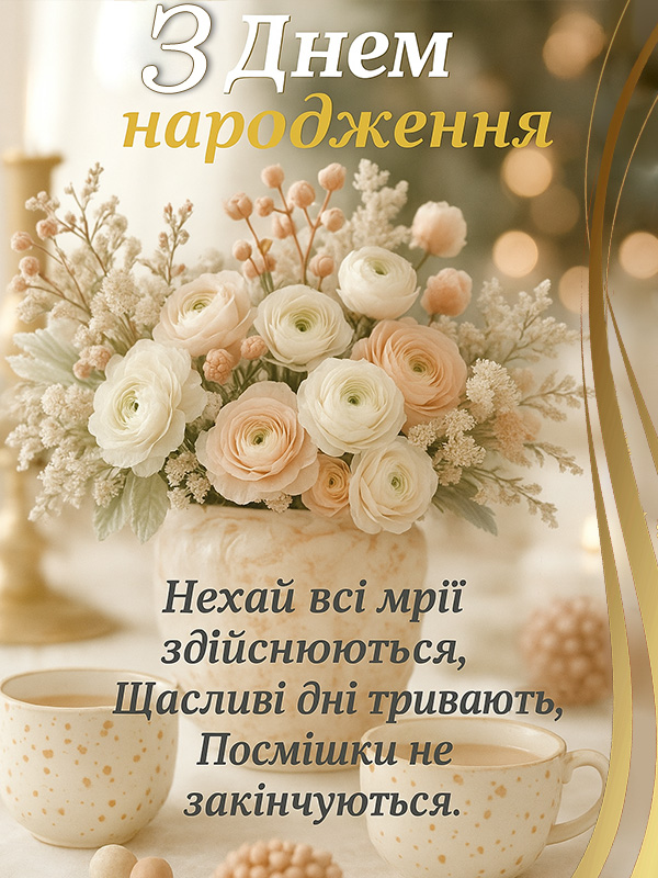 Ніжка картинка з днем народження