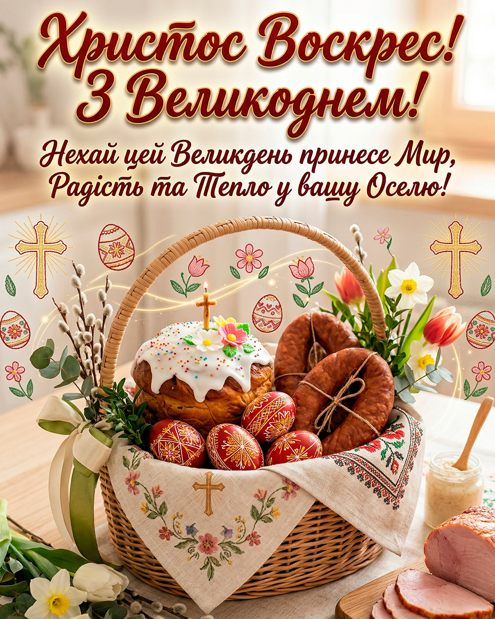 З великоднем - українське вітання