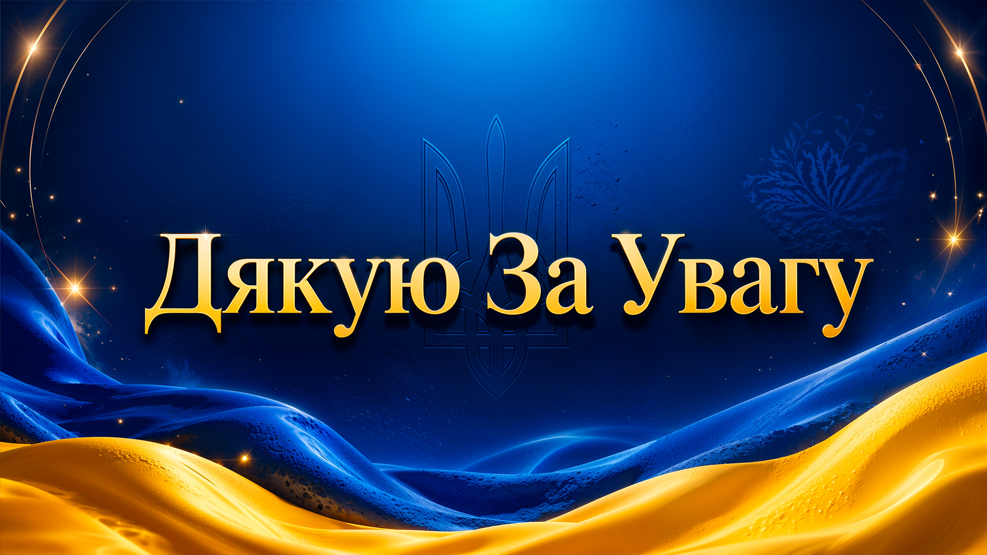 Дякую за увагу українська патріотична картинка для презентації