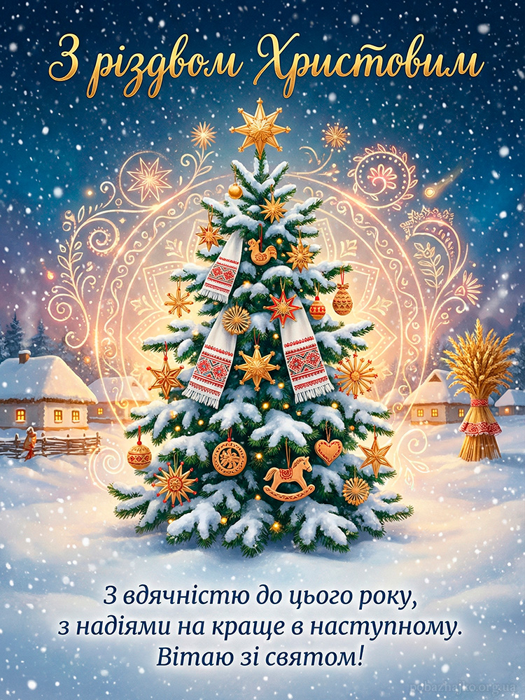 Автентична картинка для Вітання З Різдвом Христовим