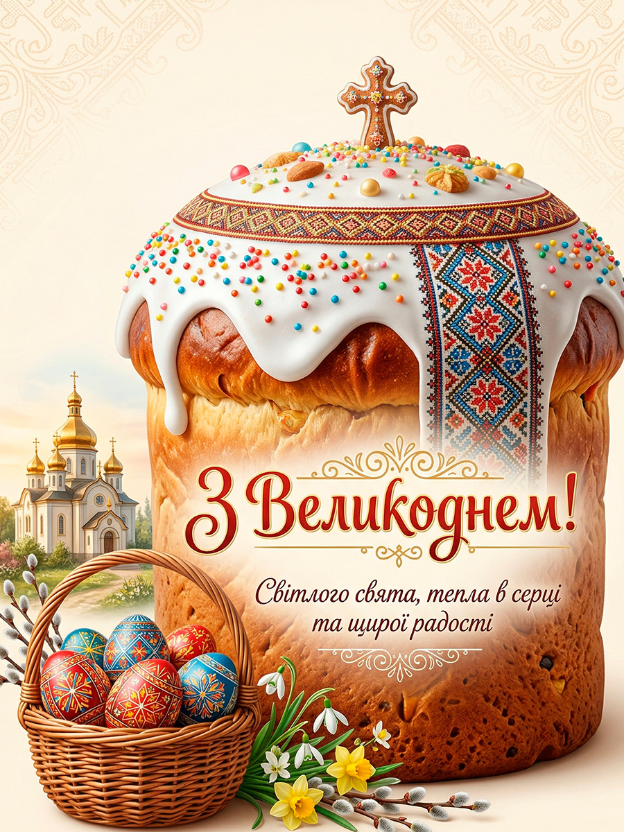 листівки з Великоднем