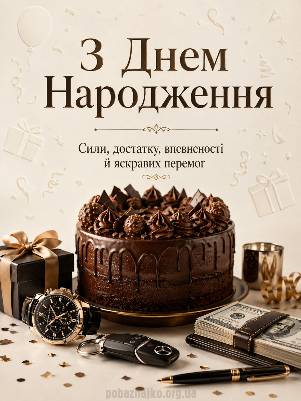 Стильна картинка другу з Днем народження