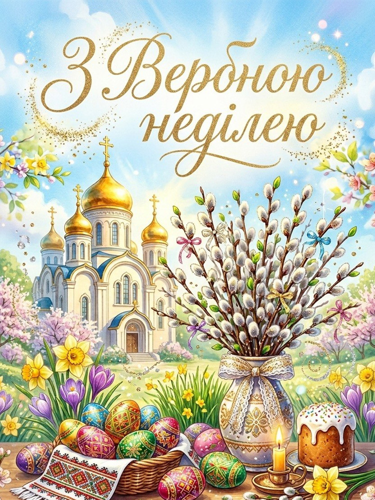 З вербною неділею