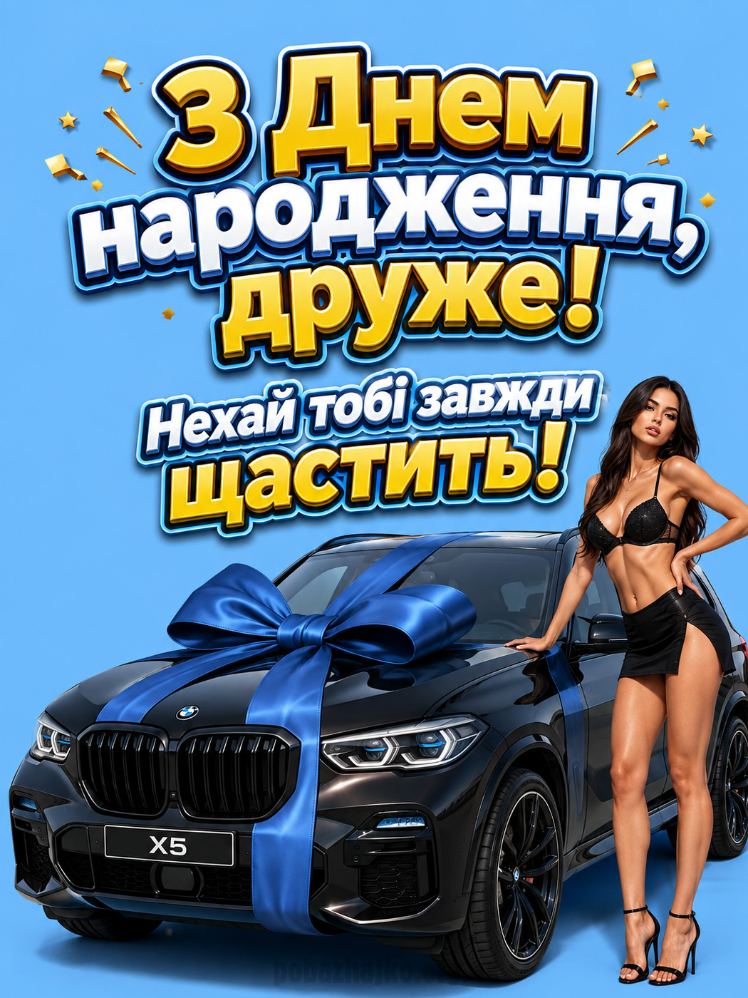 яскрава листівка з днем народження чоловікові