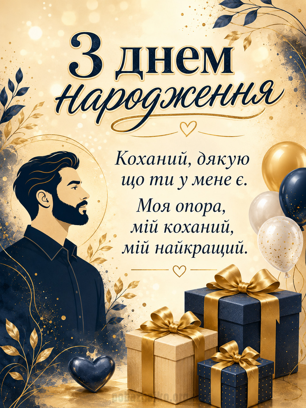 привітання з днем народження чоловіку від дружини