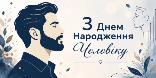 Привітання з Днем народження чоловікові