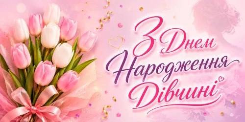 Привітання з Днем Народження Дівчині
