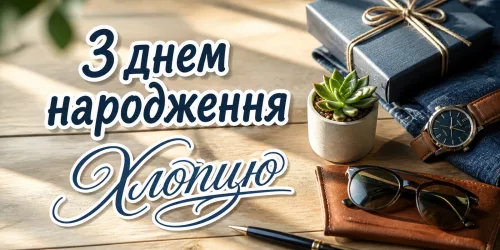 Привітання з днем народження хлопцю