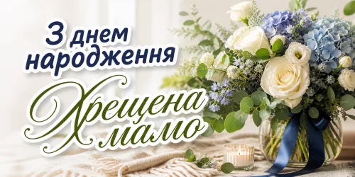 Привітання з днем народження хрещеній мамі