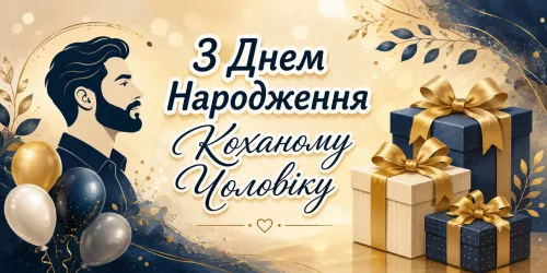 Привітання з днем народження коханому Чоловіку
