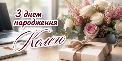 Привітання з днем народження колезі-жінці
