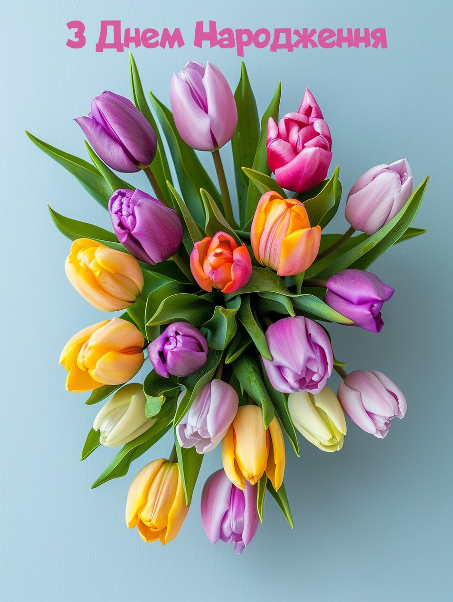 З днем народження весни, жіноча листівка